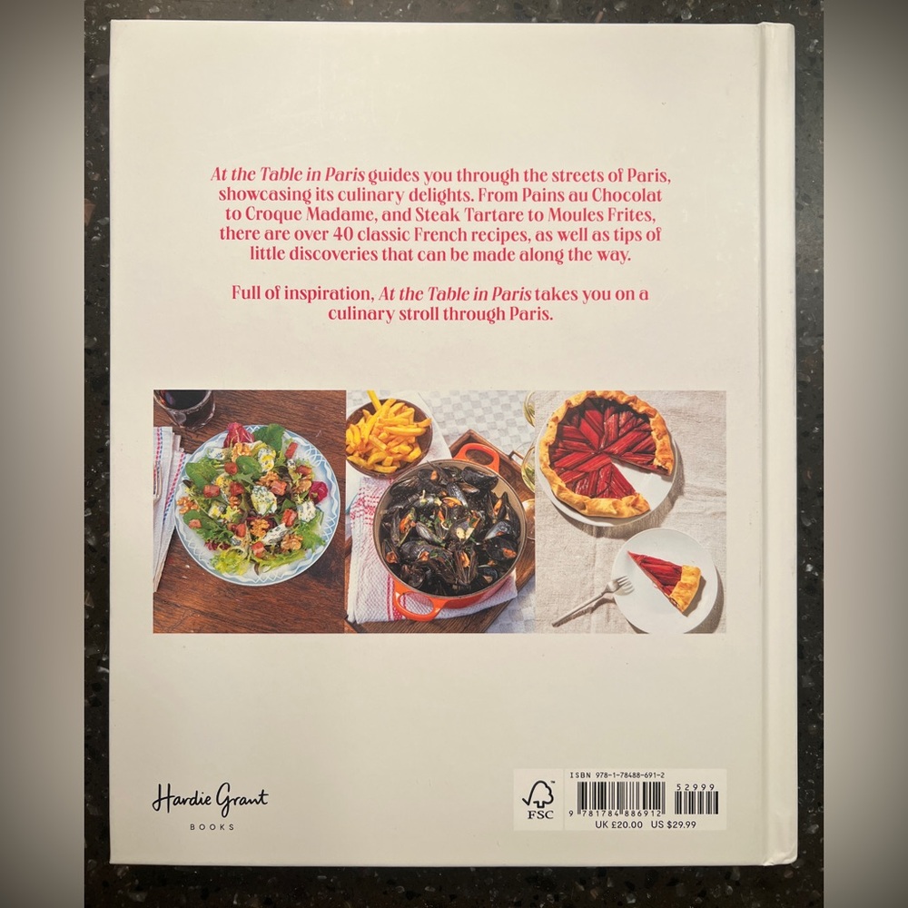 NEW! At the Table in Paris: Recipes from the Best Cafés and Bistros, by Jan T.V. - Picture 2 of 11